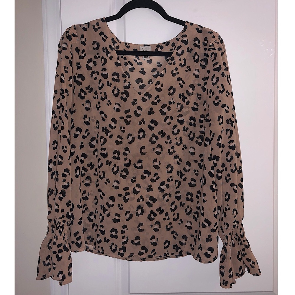 Cheetah print blouse